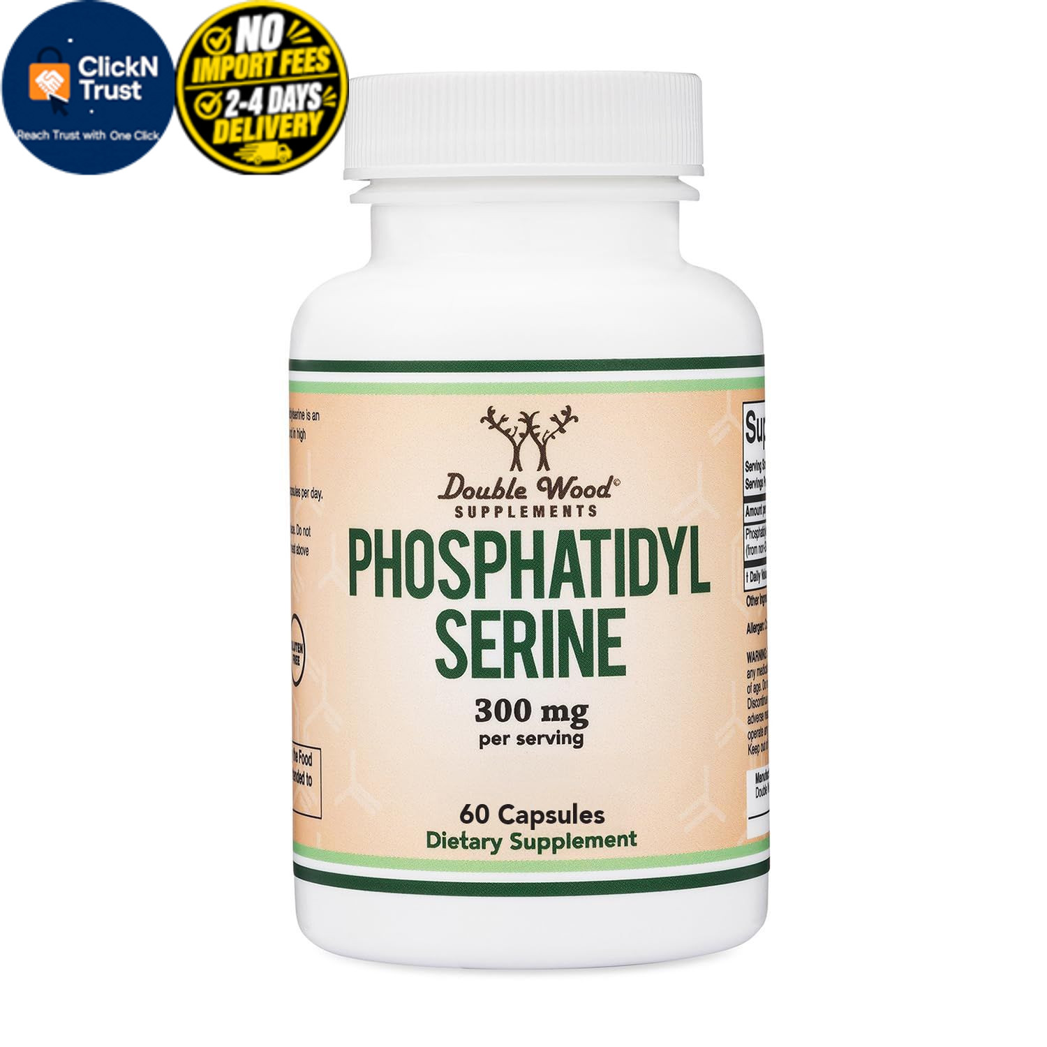 PhosphatidylSerine Supplement 300mg Per Serving, 60 60 Count (Pack of 1)