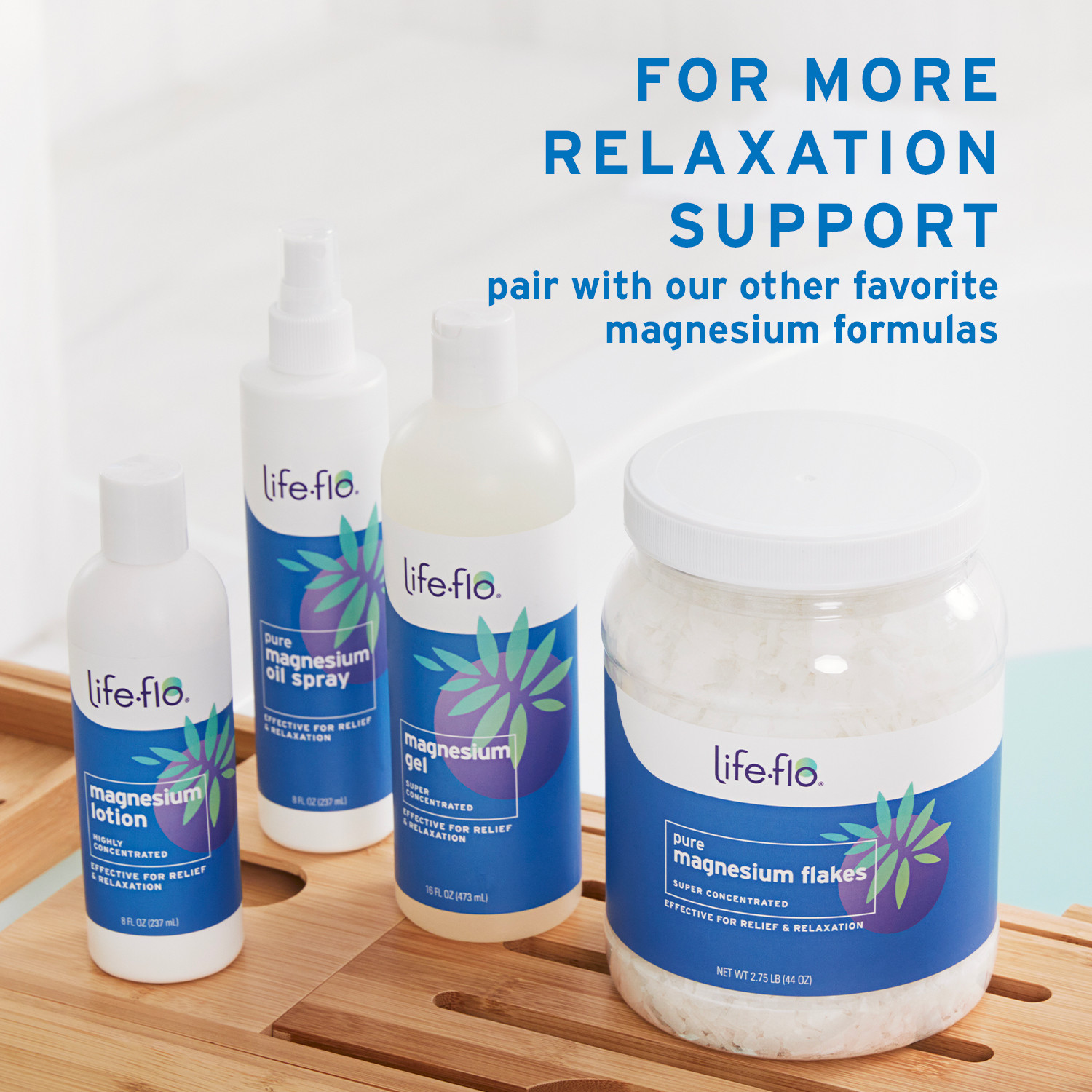 Life-flo Magnesium Lotion, Unscented Massage & Body Lotion, Relief & Relaxation
