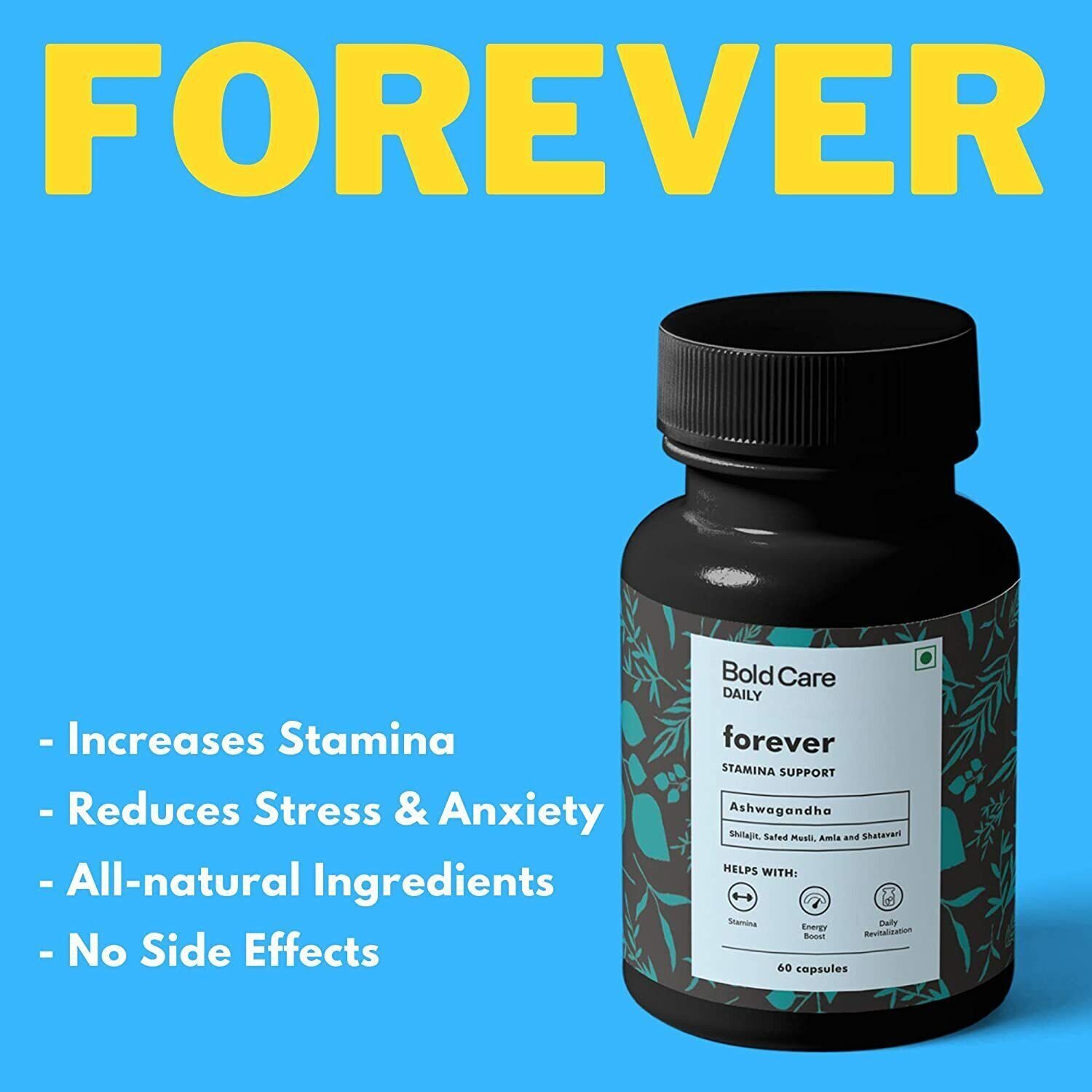Bold Care Forever MEN WELLNESS 60 CAPSULE LONG EXPIRY