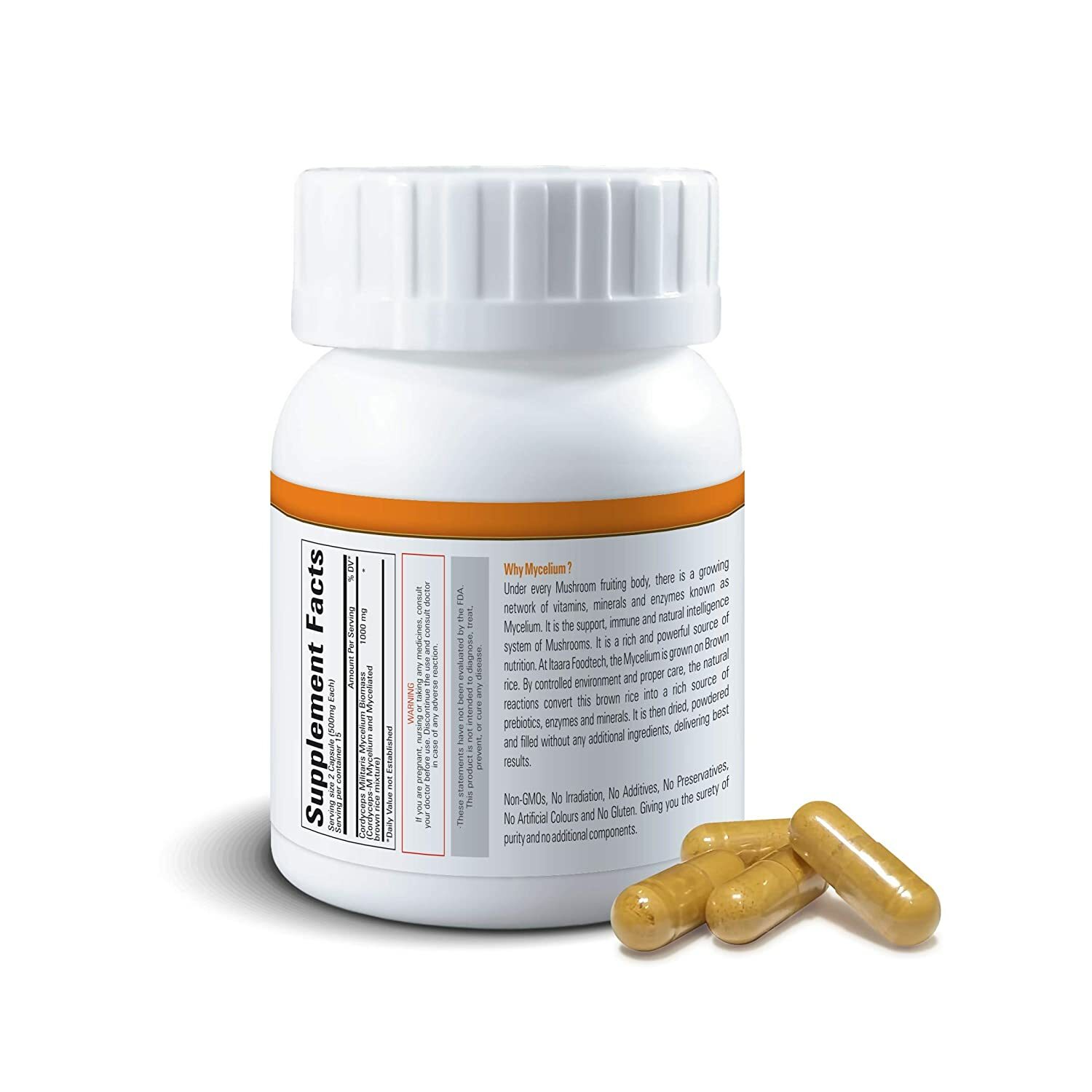 2 X Cordy Gold Cordyceps Mycelium Capsules 500 mg (30) LONG EXPIRY