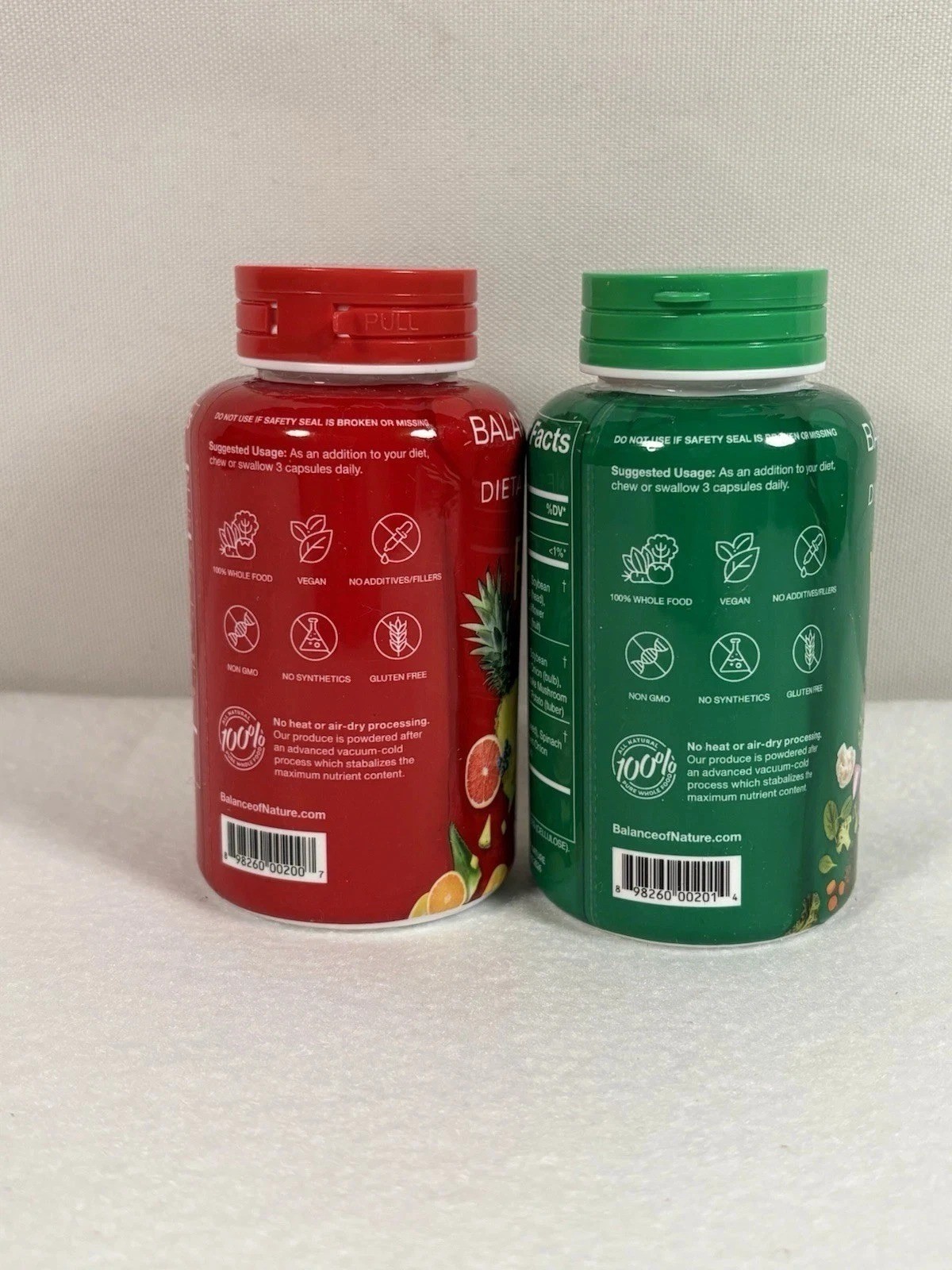 Natures Fruits & Veggies BALANCE Na Dietary Supplement (2 Pack 90 Capsules each)