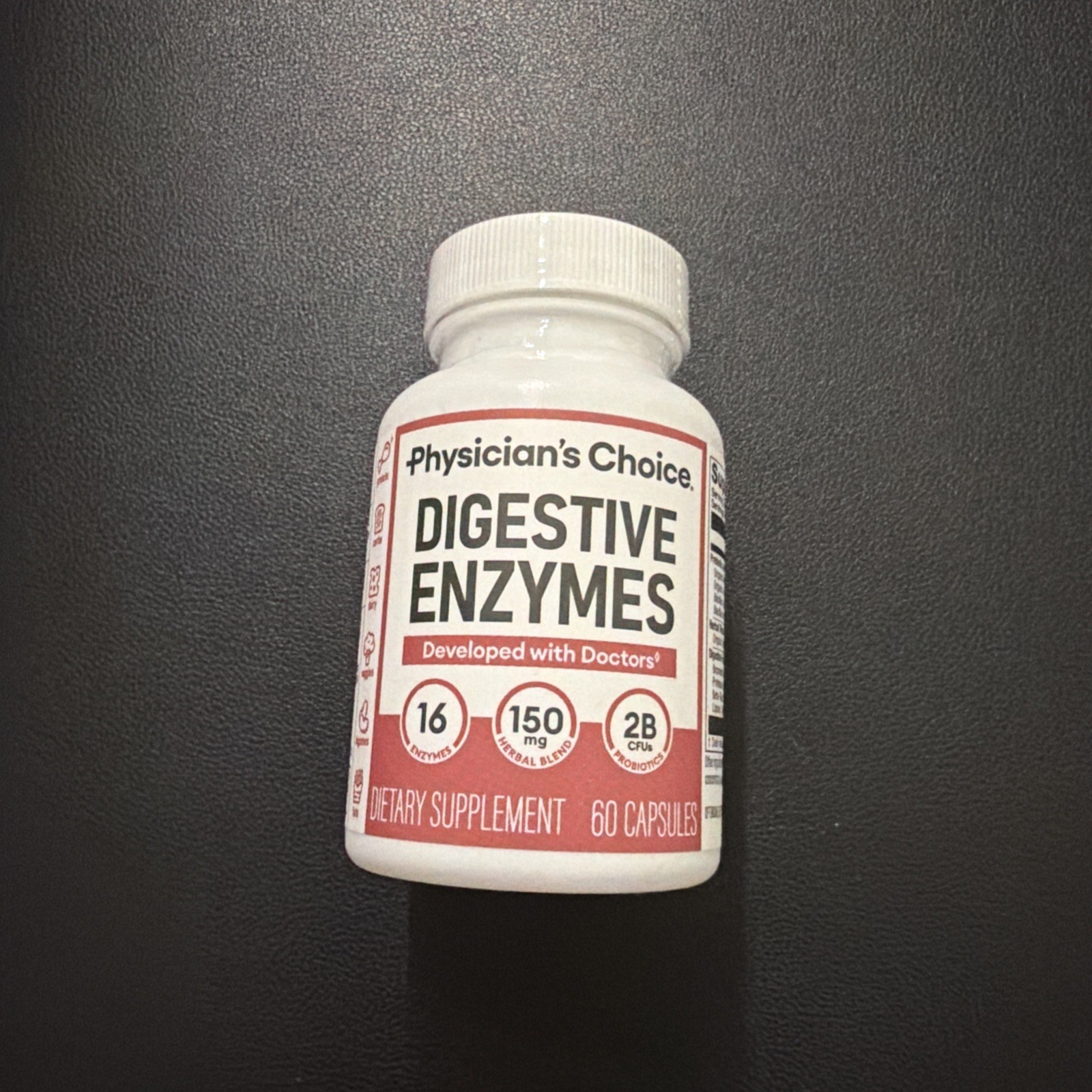 Digestive Enzymes by Physician’s CHOICE Multi Enzymes & Organic Prebiotics 60 CT