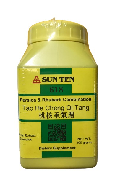 Sun Ten – Persica & Rhubarb Combination, 100gm Granules / Tao He Cheng Qi Tang