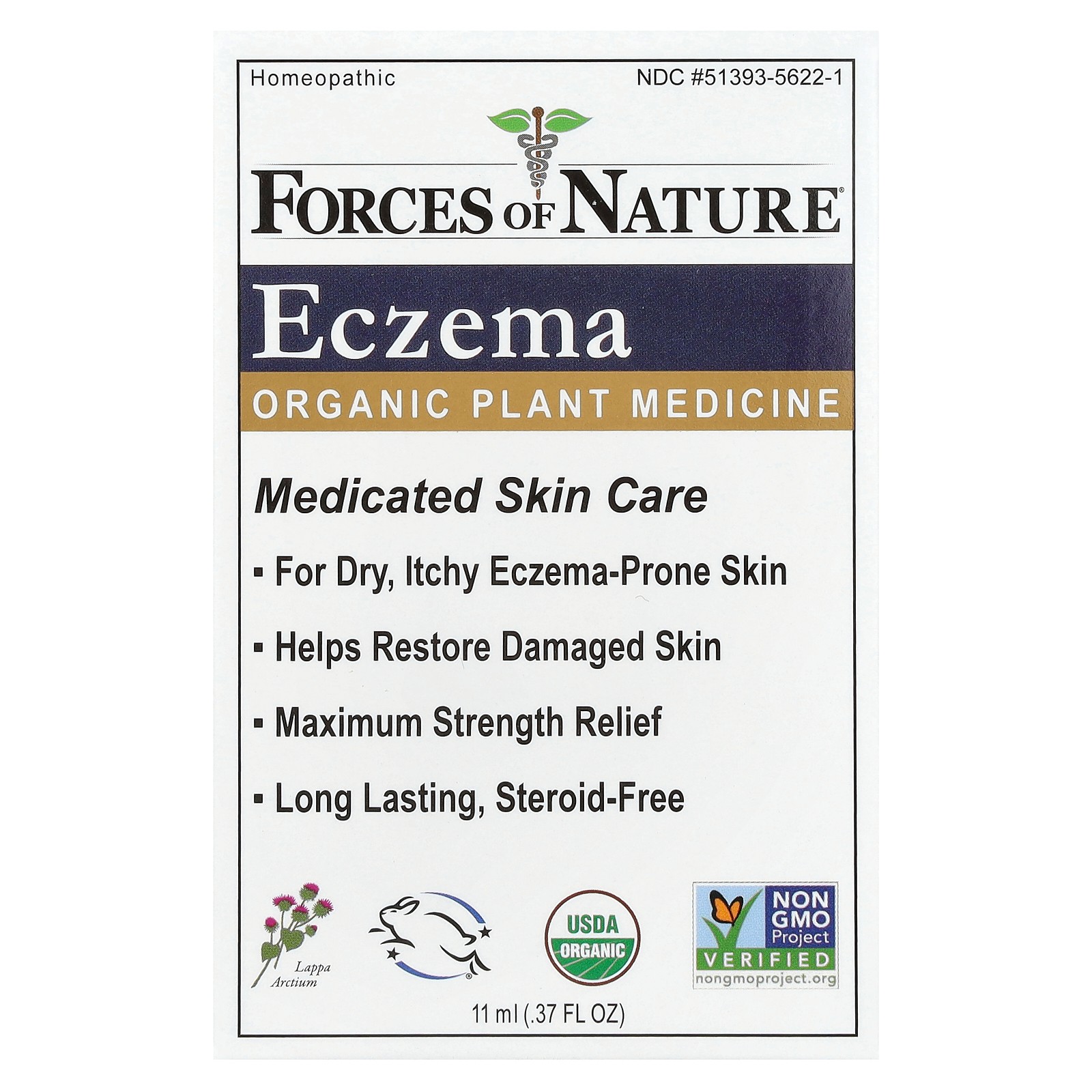 Eczema, Organic Plant Medicine, 0.37 fl oz (11 ml)