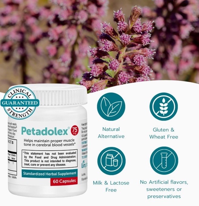 Petadolex Migraine Relief 60 Capsules – 75mg – Exp. 09/2027 – NEW