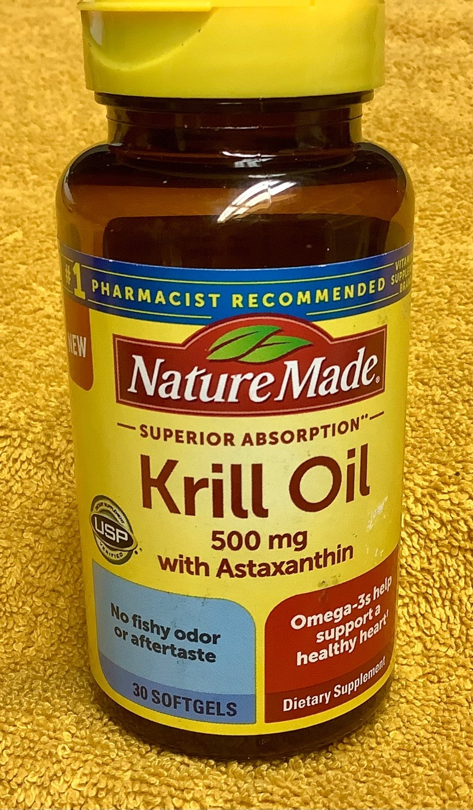 Nature Made Krill Oil USP 30 Softgels EXP 3/26