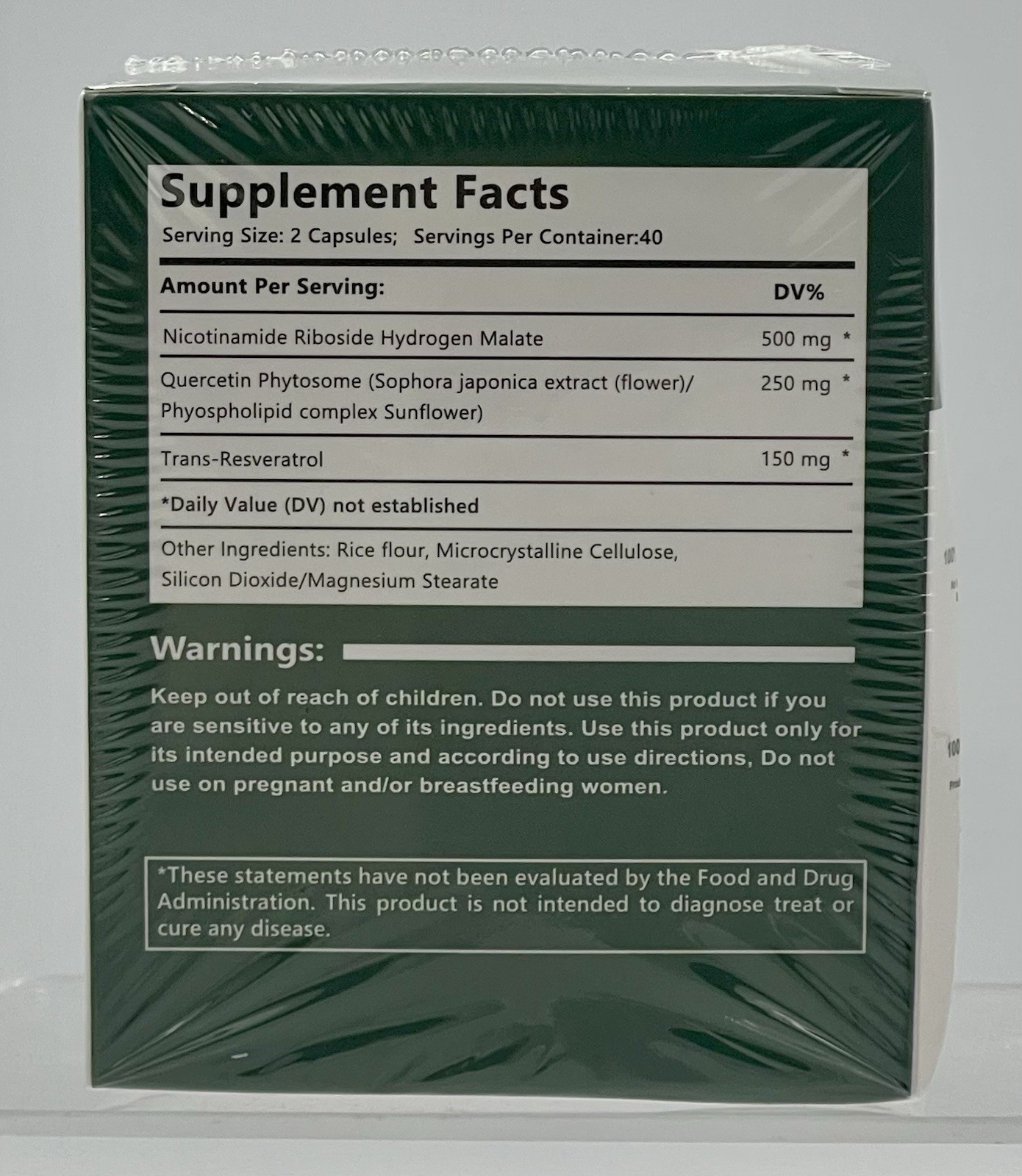 Lot of 3 Liposomal NAD+ Nicotinamide Riboside 900mg & Resveratrol 80ct EXP 09/26
