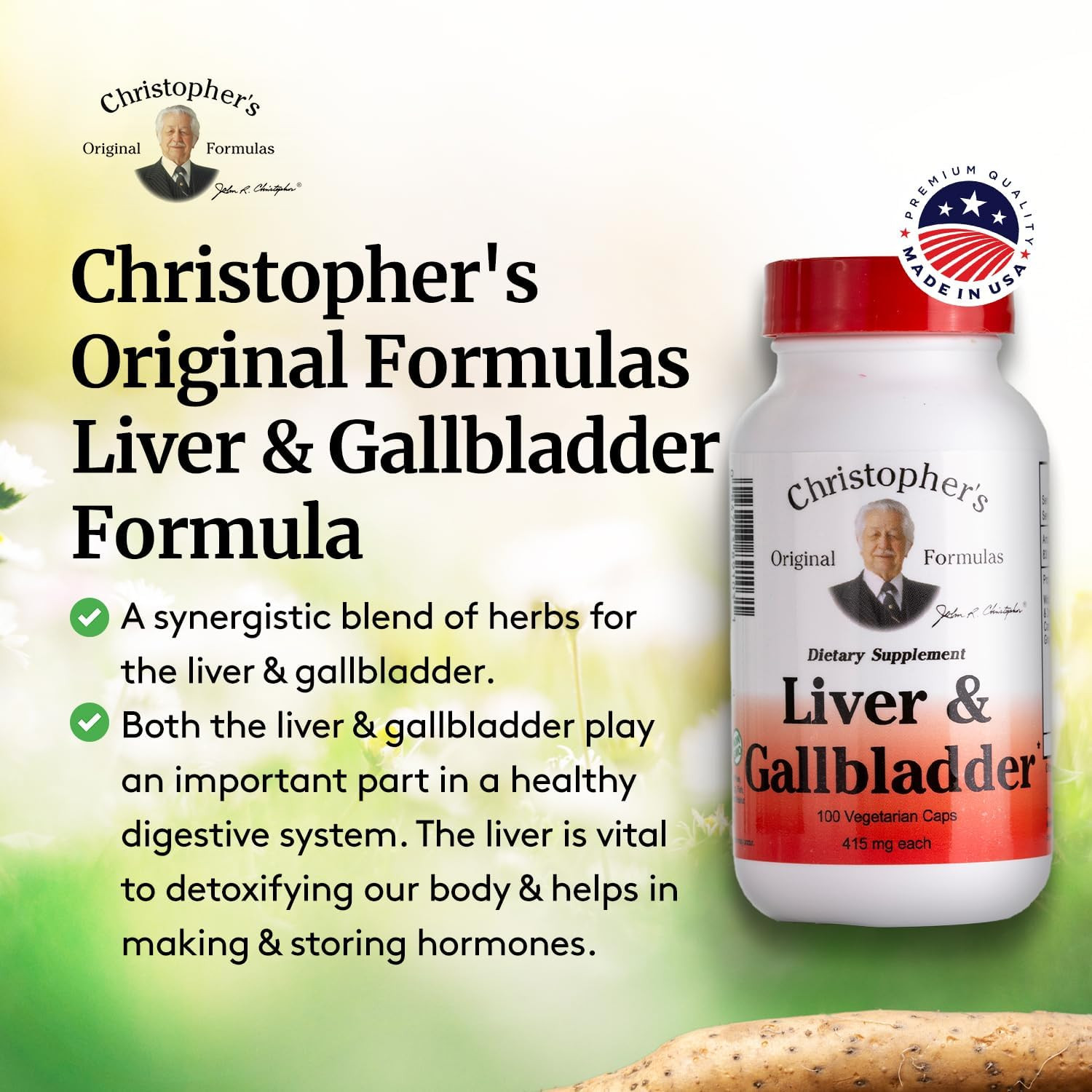 Liver & Gallbladder Formula Capsules – Gallbladder Supplements with Digestive En