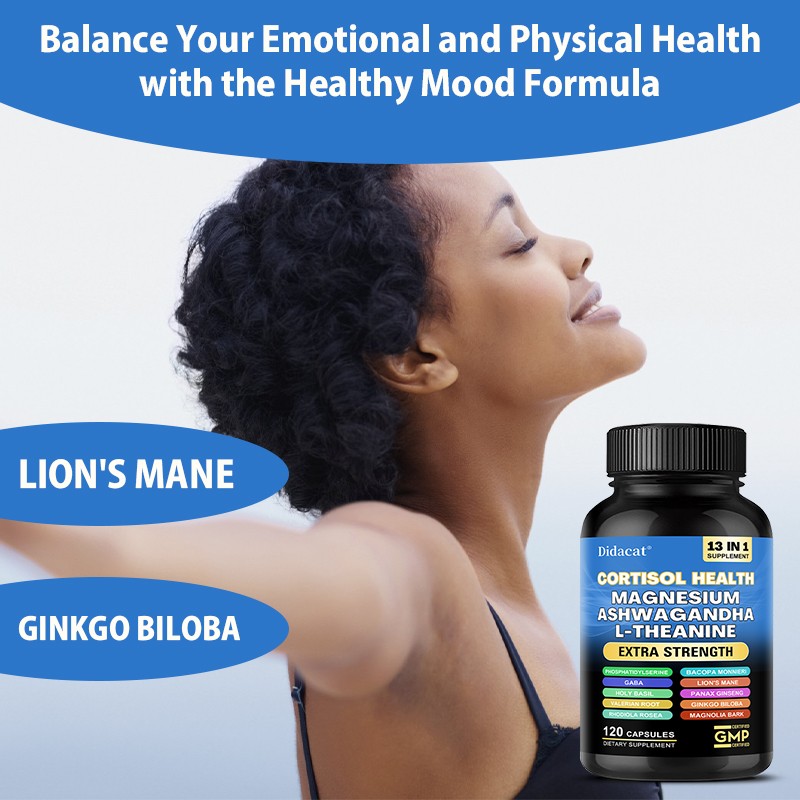 Cortisol Health – with Magnesium – Ashwagandha – for balanced mood and sleep