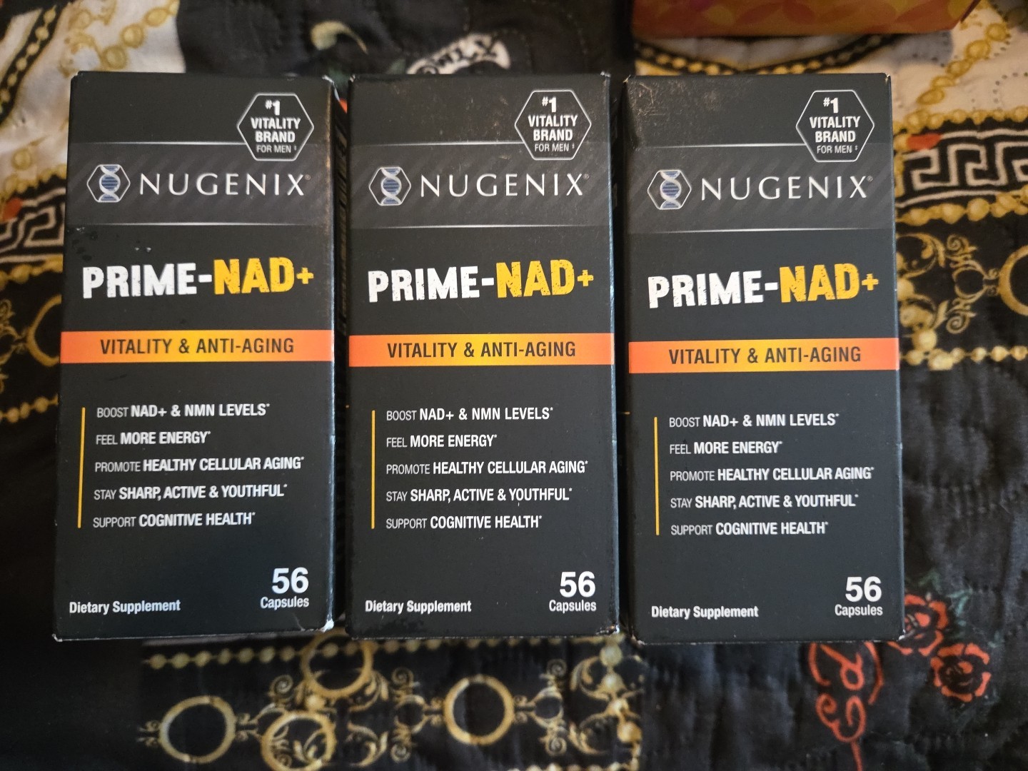 Nugenix Prime-NAD+ Vitality & Anti-Aging 56 Capsules Set of 3 Boxes Exp. 03/28