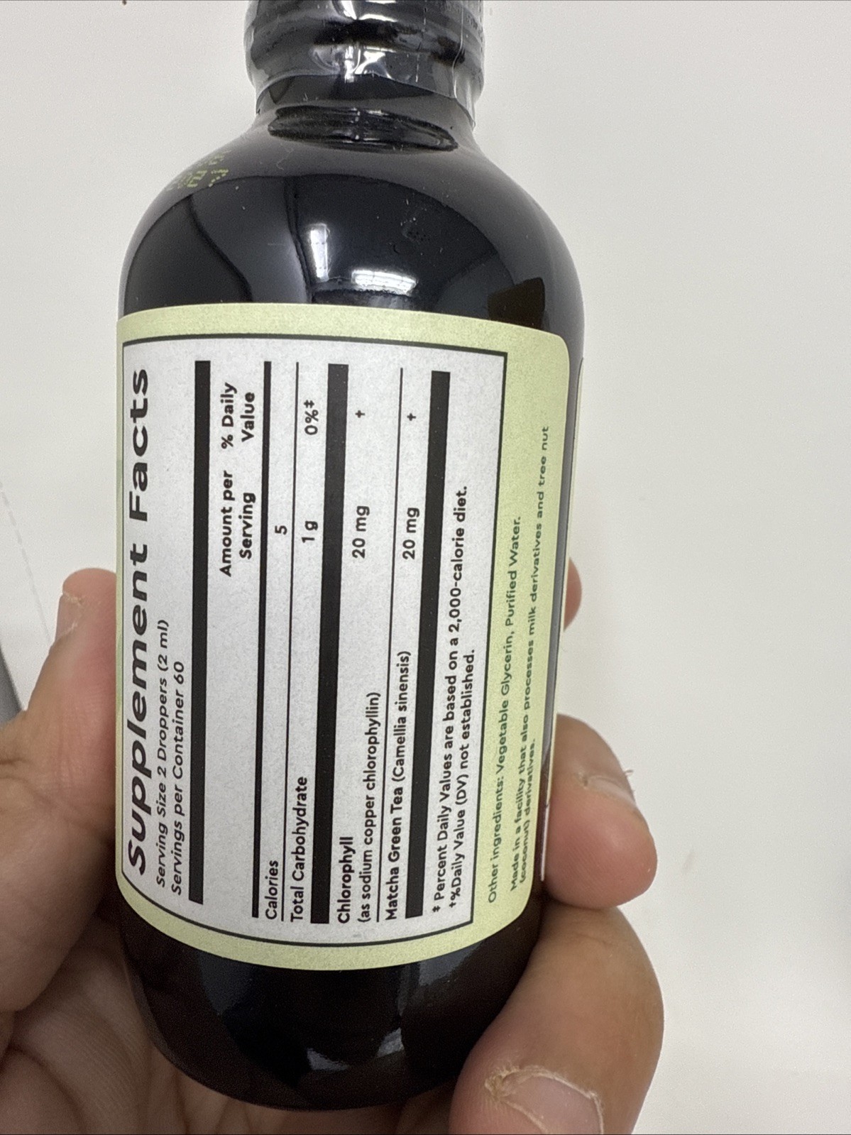 360 Nutrition Liquid Chlorophyll + Matcha Supplement Drops 4 oz NEW Exp 01/2028