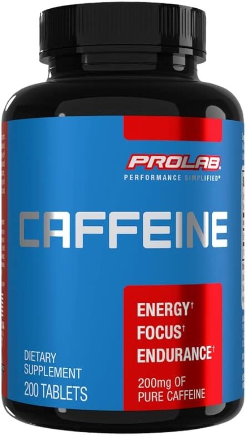 Caffeine 200mg, Energy, Focus & Endurance, Pre-Workout 200 Count