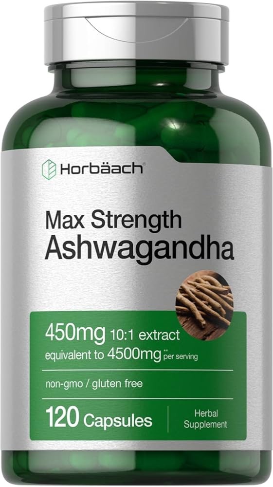 Ashwagandha Capsules | 4500 mg | 120 Count | by Horbaach