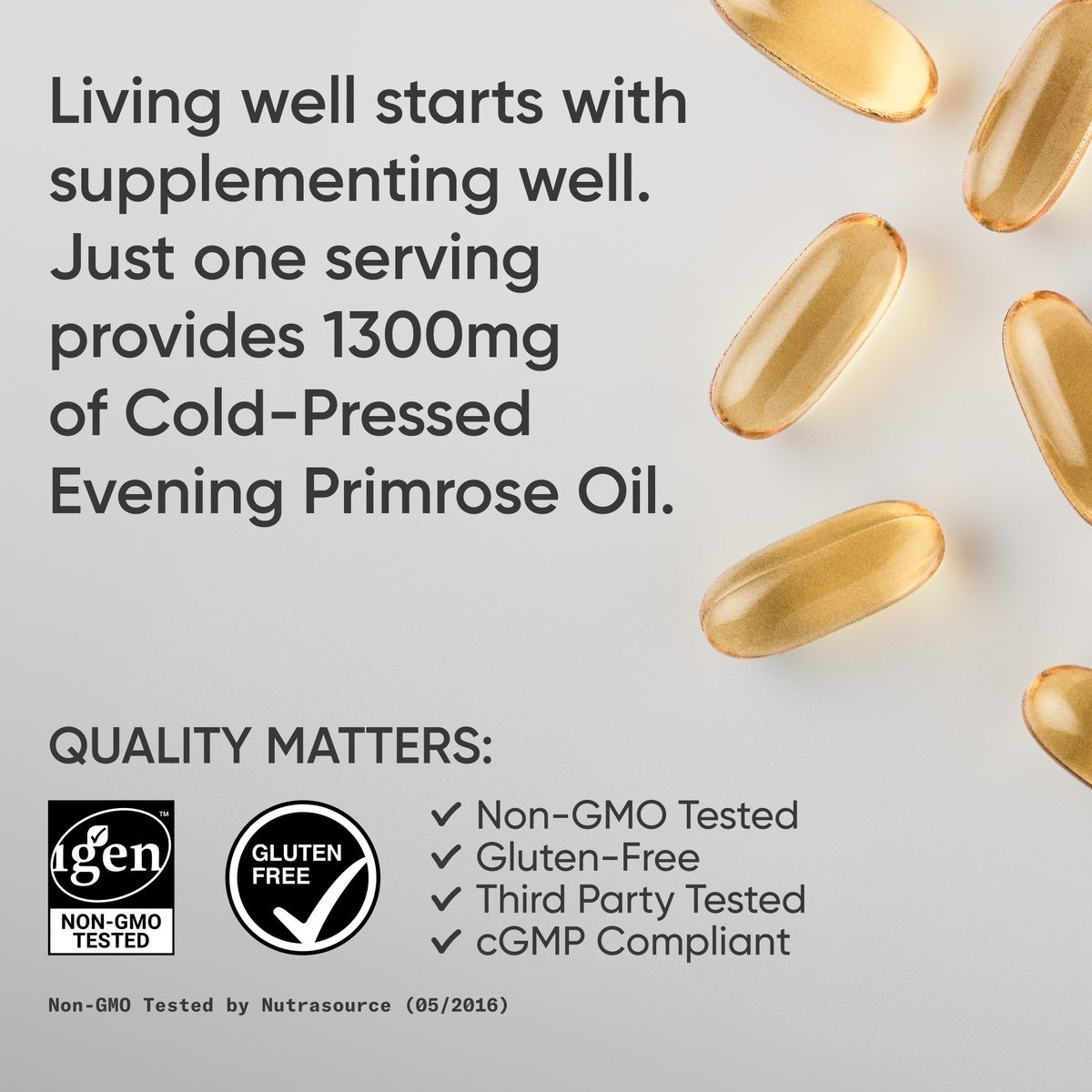 Evening Primrose Supplement from Cold Pressed Oil – Softgels for Women’s Health