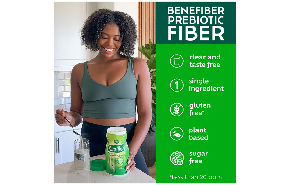 Benefiber Daily Prebiotic Fiber Supplement Powder, Unflavored, 28.9 oz.