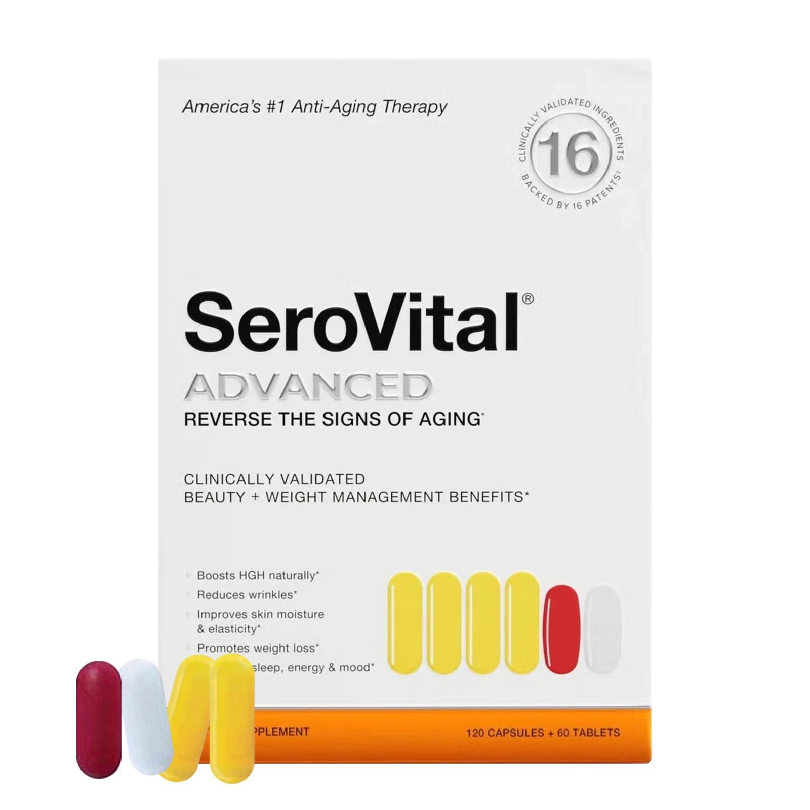 SeroVital Advanced Dietary Supplement 120 Capsules + 60 Tablets