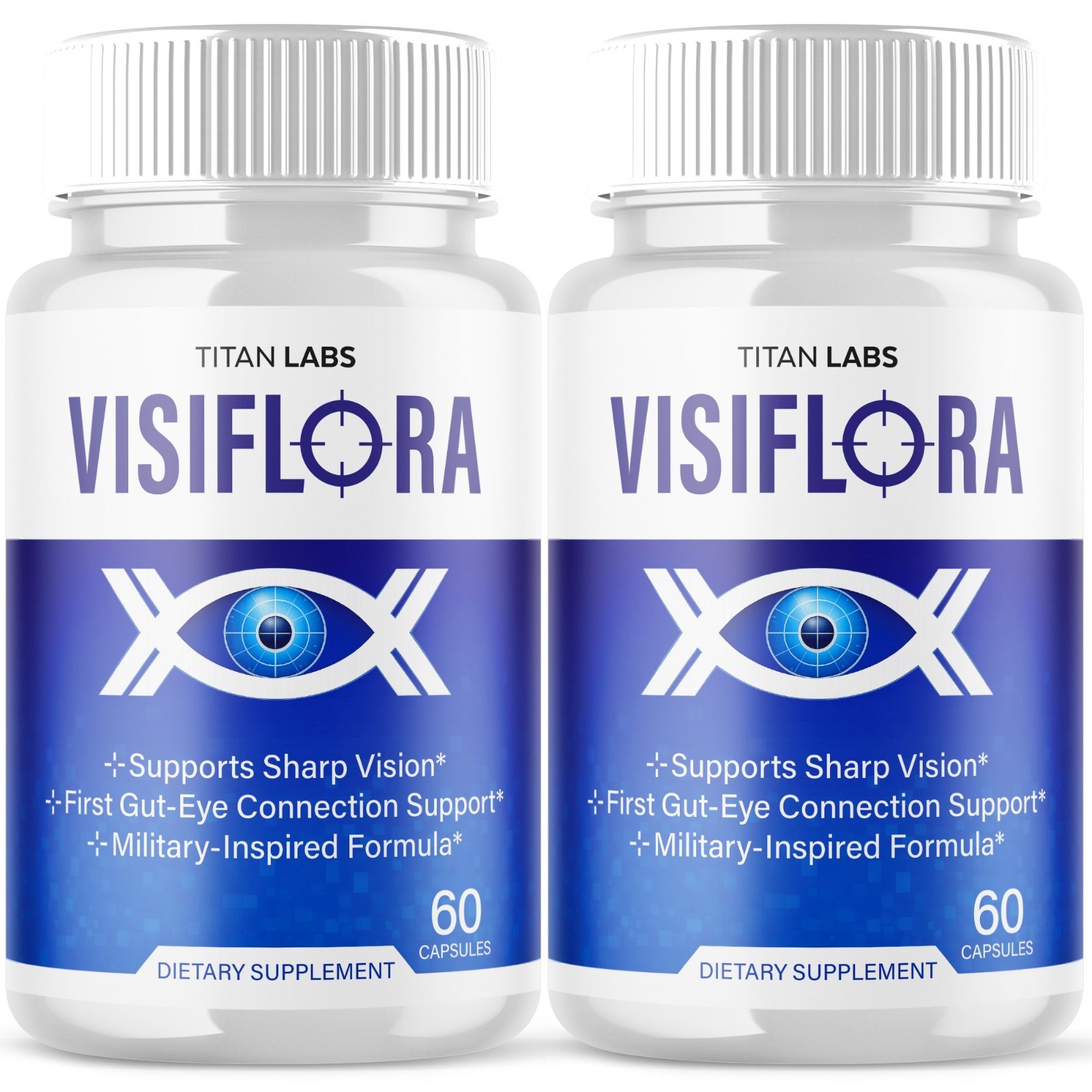 (2 Pack) Visiflora Support Healthy Eye Vision & Function Visi Flora 120 Capsules