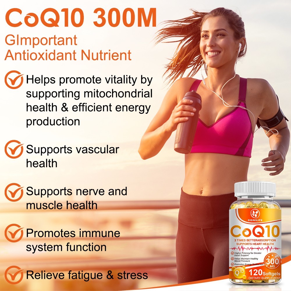 CoQ 10 Coenzyme Q10 Vegan Softgel 300mg Cardiovascular Heart Health 120 Capsule