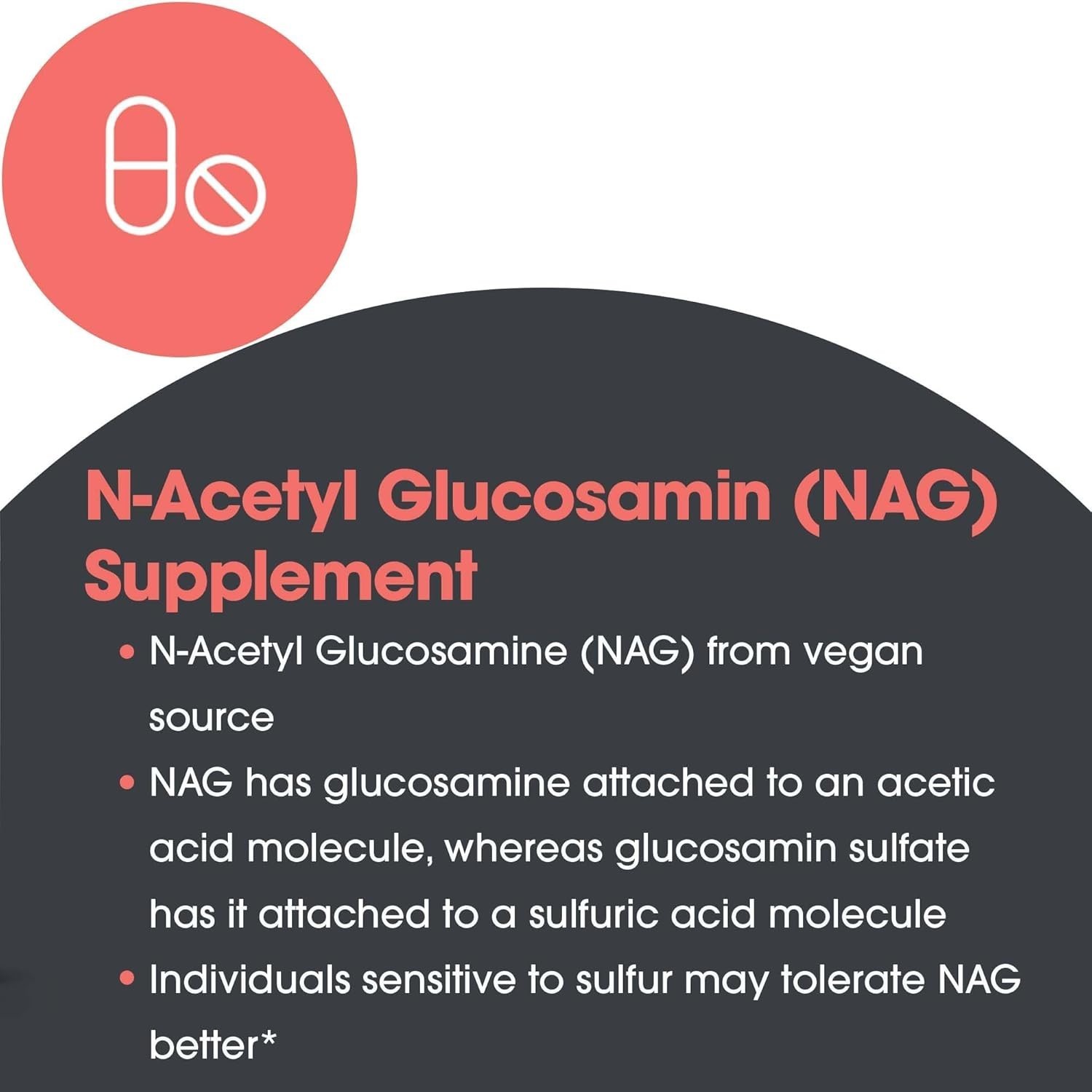N-Acetyl Glucosamine (NAG) 90 Vegcaps Allergy Research Group