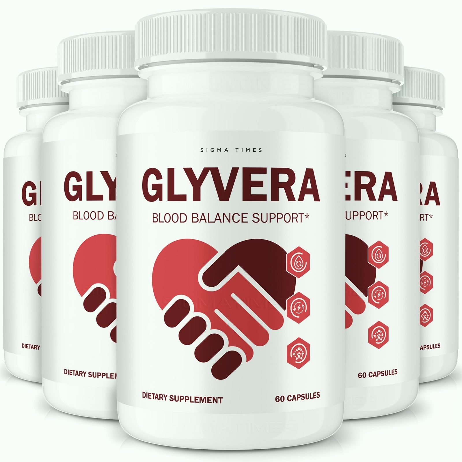 Glyvera Capsules – Blood Support, & Balanced Metabolism Supplement – 5 Pack