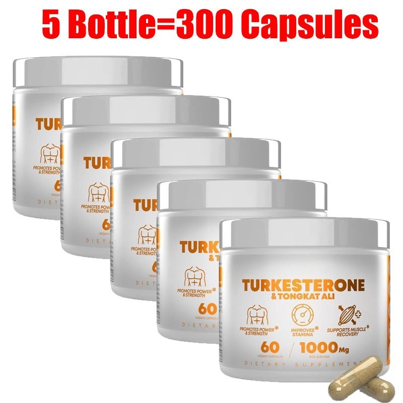 Turkesterone 1000 Mg Pure Capsules Supplement Muscle Growth & Recovery 60 Pcs