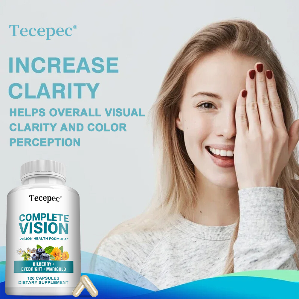 Vision Formula w/Bilberry,Lutein,Zeaxanthin,Supports Eye Strain,Dry Eyes 120Caps