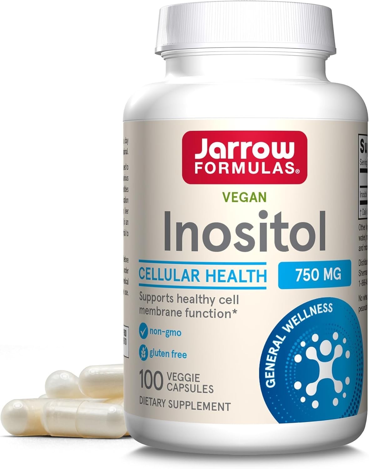 Inositol 750 mg – Ultimate Liver Support & Cellular Health, 100 Veggie Capsules