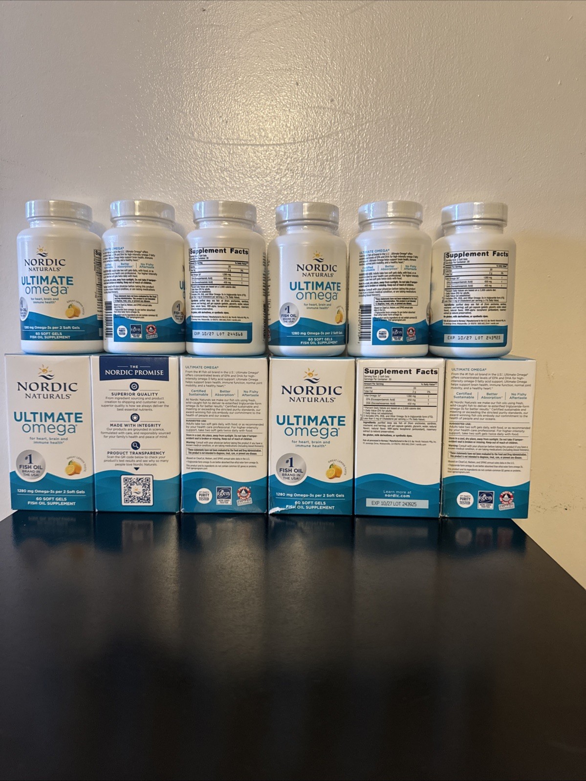Nordic Naturals Ultimate Omega 1280 mg Omega-3, 360 Soft Gels