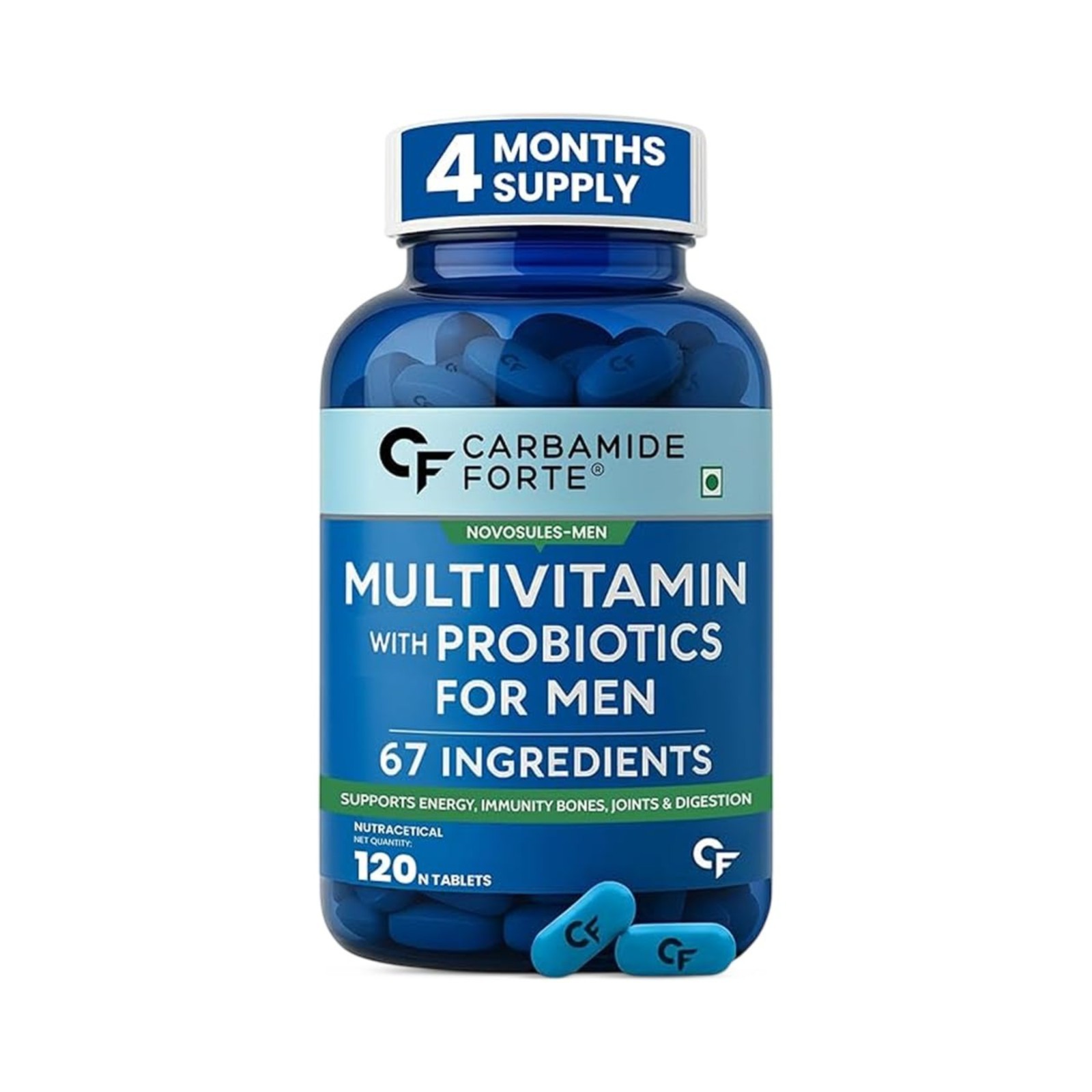 Carbamide Forte Multivitamin for Men – 120 Tablets, Long Expiry