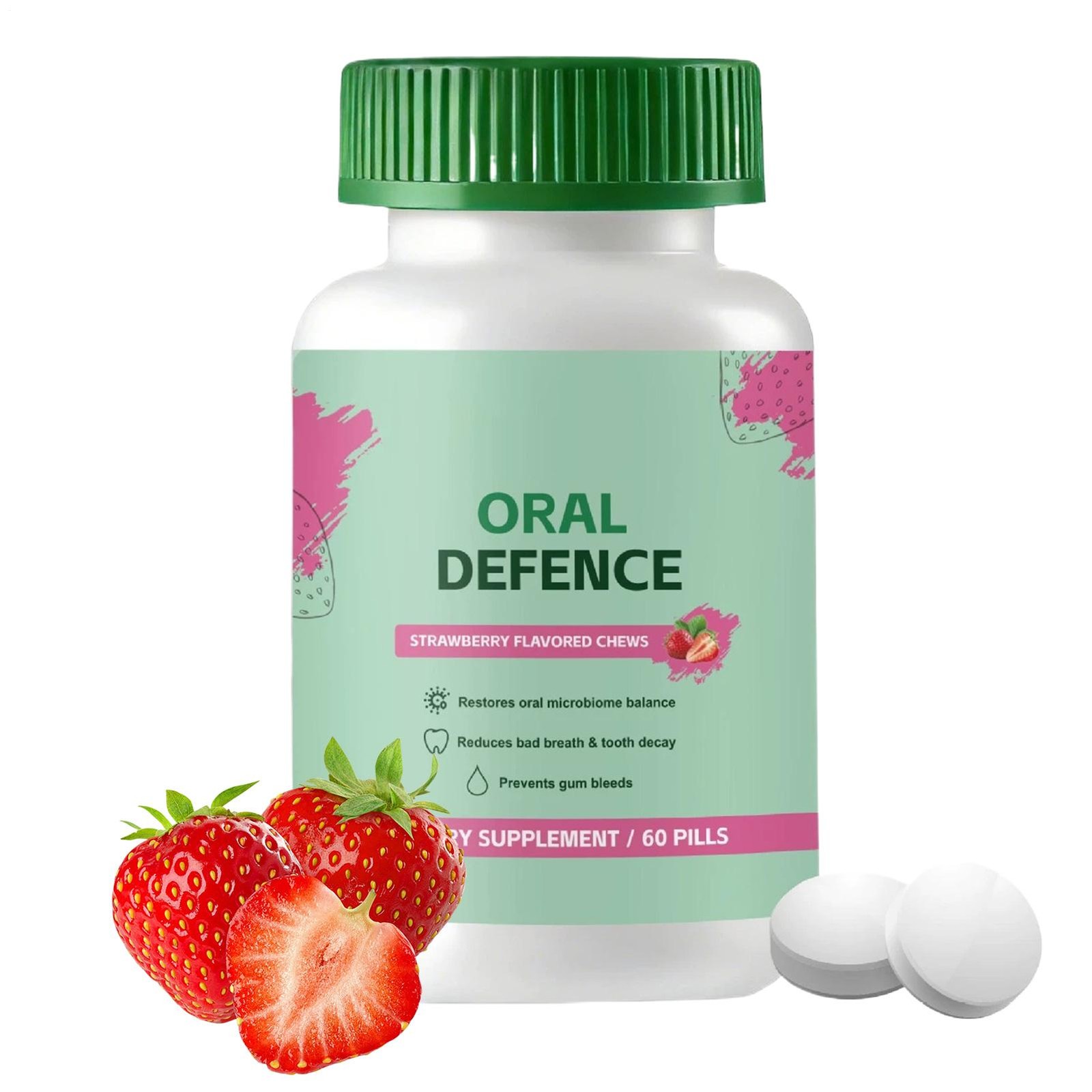 Oral Defence – Oral Probiotics Supplement ideal for Fresh Breath, Teeth