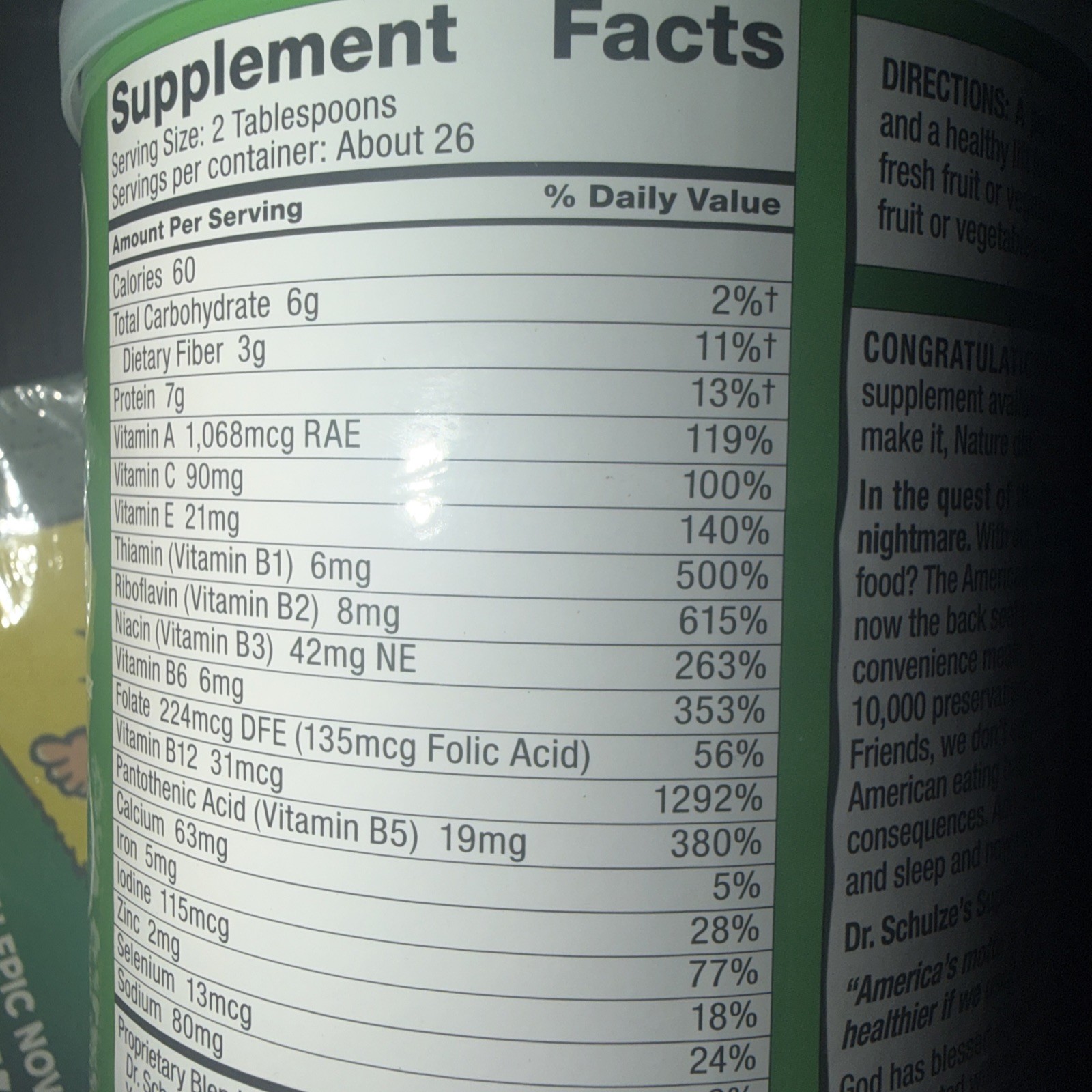 Dr. Schulze’s SuperFood Plus | Vitamin and Mineral Herbal Concentrate | New