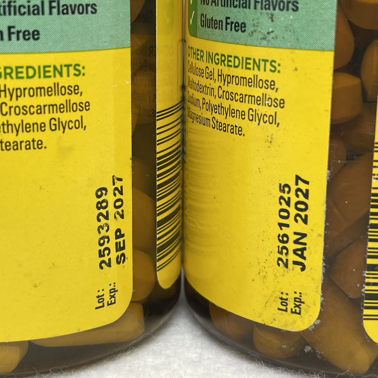 2 Nature Made Calcium W/ Vitamin D3 600mg 120 Tabs Each (240 Total) EXP 1/27