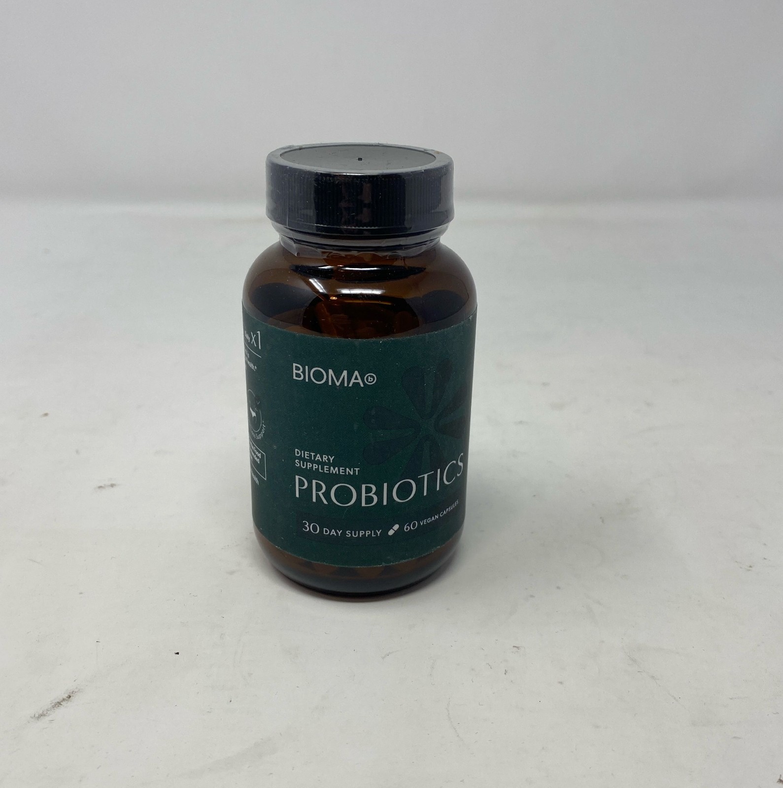 BIOMA Probiotics 60 Vegan Capsules (30-Day) – Amber Bottle, Delayed-Release