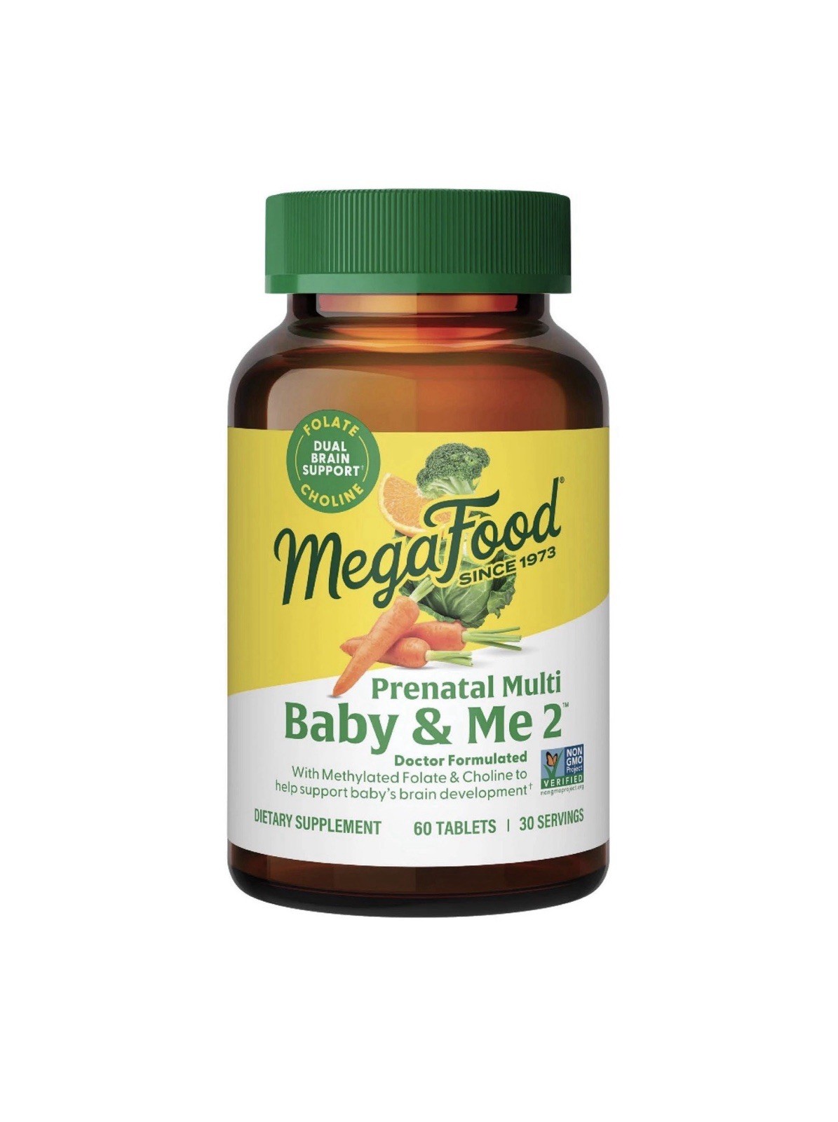 MegaFood Baby & Me 2 Prenatal Vitamins 180 Total Tablets EXP: 06/2026 3 PACK