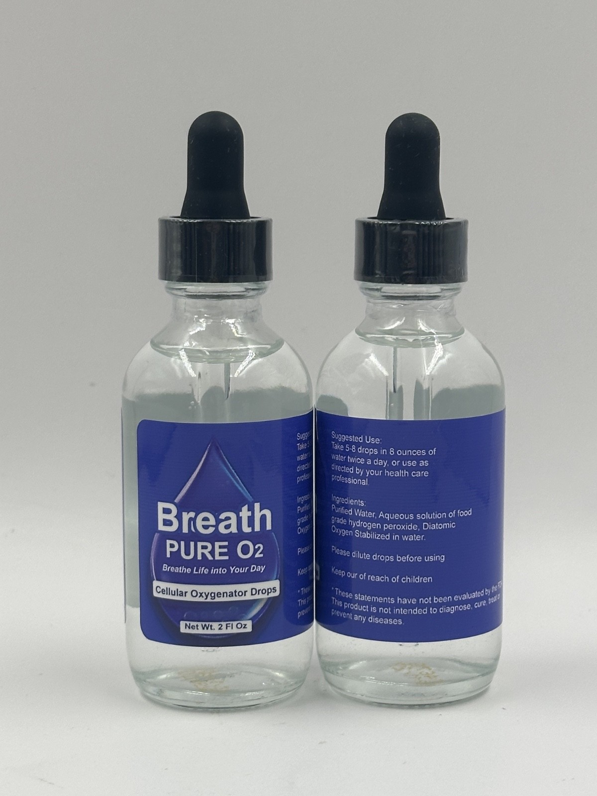 4 Oxygen O2 Promotes Healthy Cell Energy Liquid Drops Stabilized Cellular Iodine
