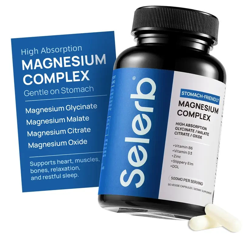 Selerb Magnesium Complex 300mg- 4 Types of Magnesium with B6, D3, Zinc