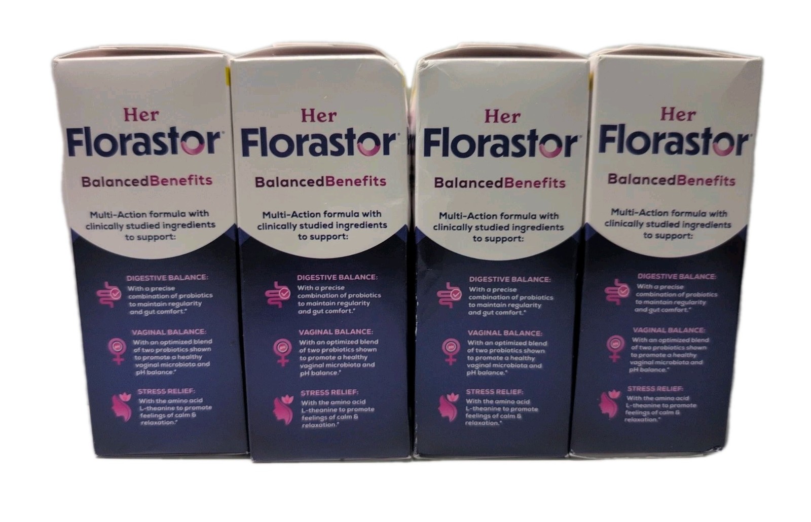 34New Her Florastor Digest + De-Stress Probiotic – 30 Capsules Each Exp. 08/2026