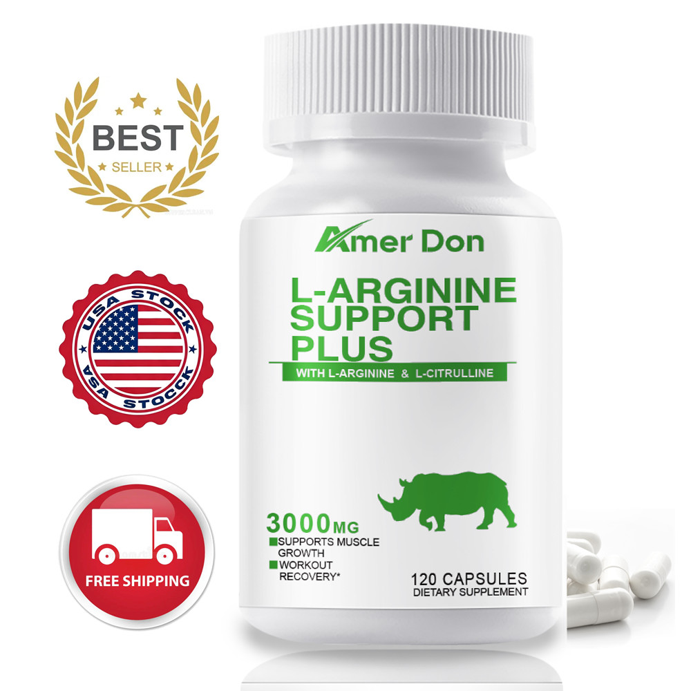 L-Arginine 3000mg Muscle Strength, Pump Testosterone Boost Men’s Health & Energy