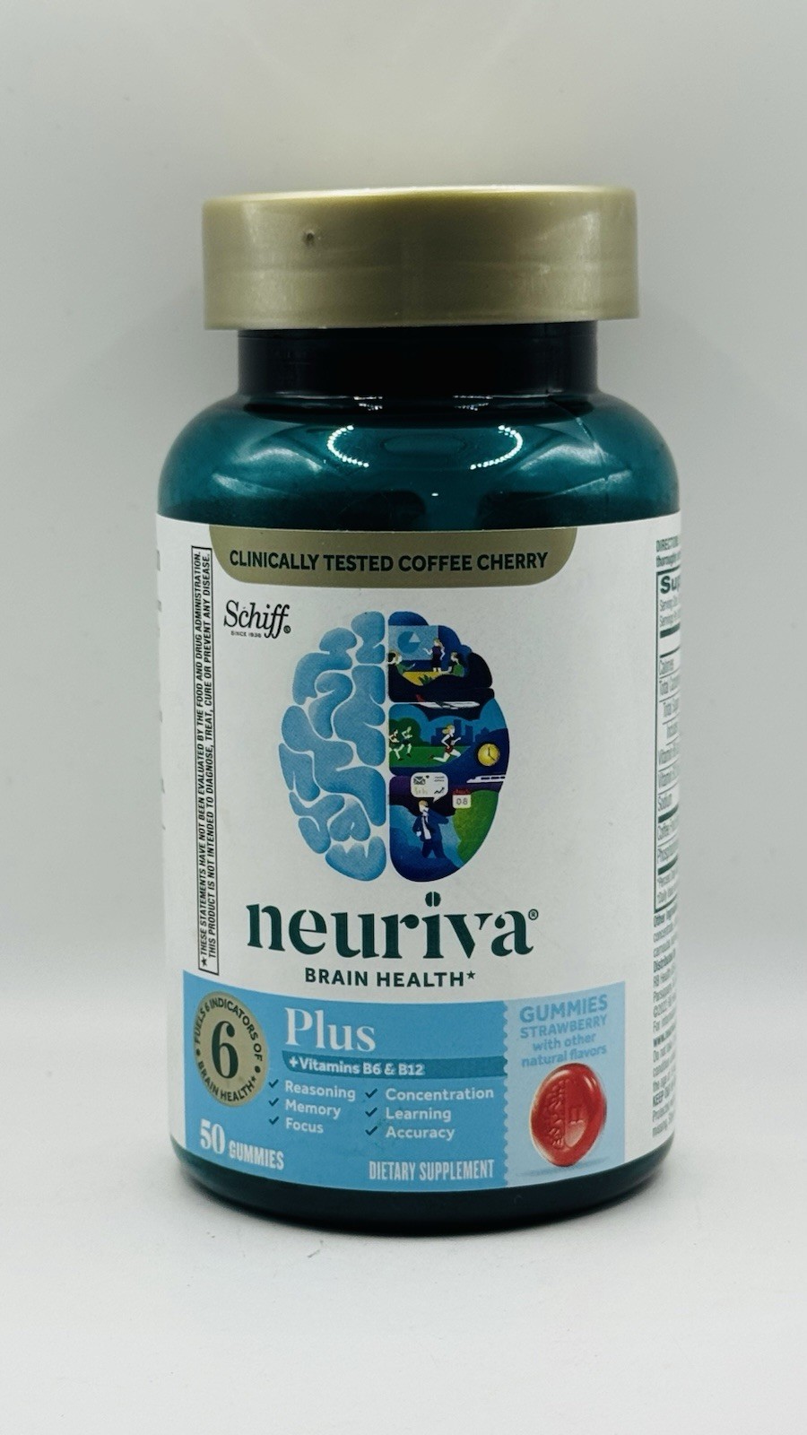 Neuriva Plus Brain Strawberry 50 Gummies Ex 04/2027