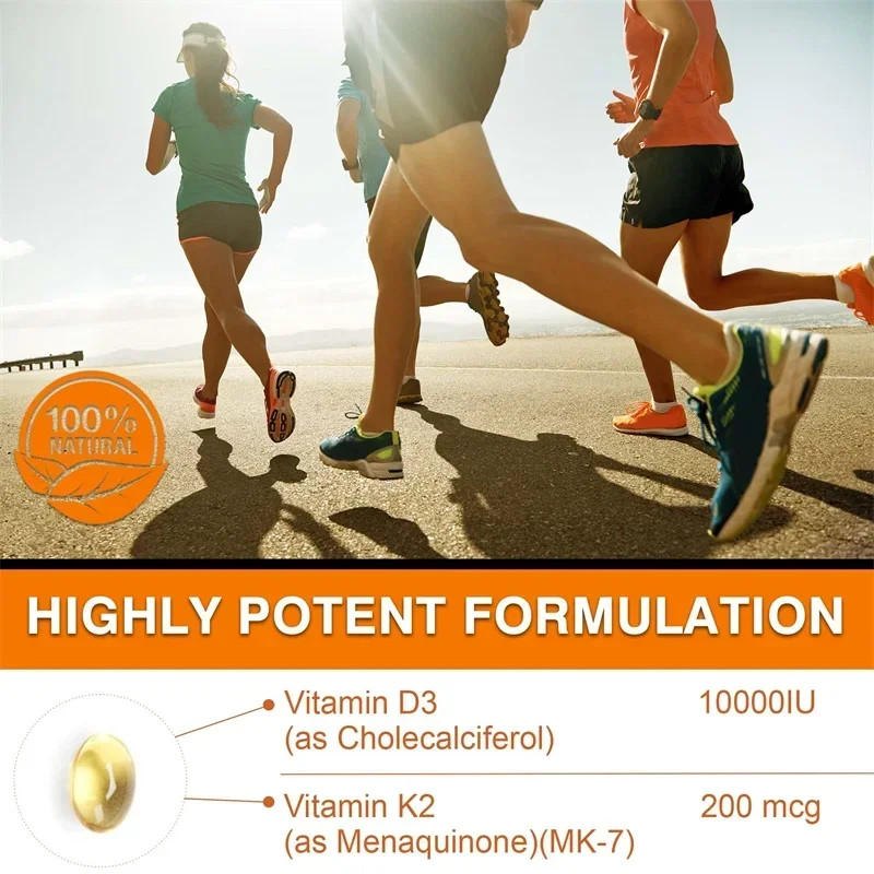 Vitamin D3+K2 120pcs – Promotes Bone, Cardiovascular Health, Support Immunity
