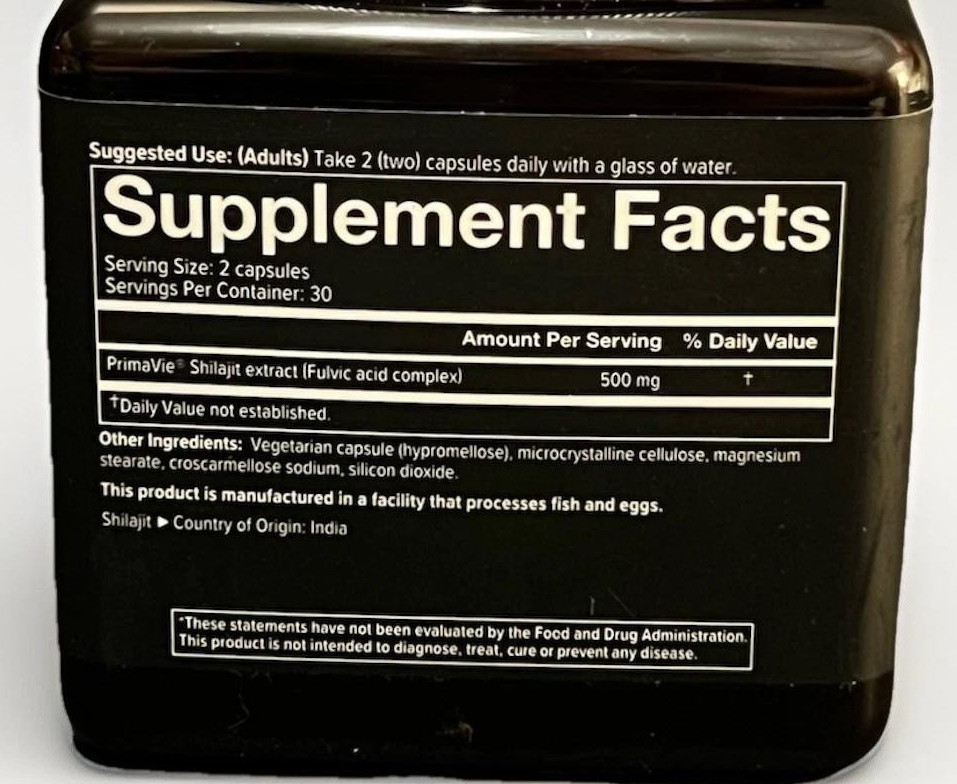 2 Pack (60 + 60 Veg Caps) Men Shilajit Youtheory Men EXP. 07/2028