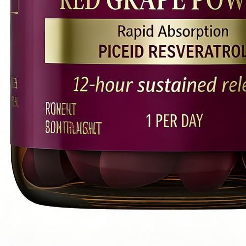 【VINIA】 Piceid Resveratrol Health Nutritional Supplement Non-GMO, 60ct