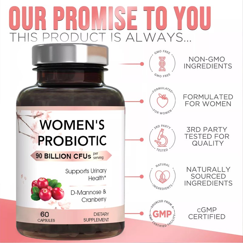 Probiotics designed for Women with Prebiotics 90Billion CFU&16 Diverse Strains