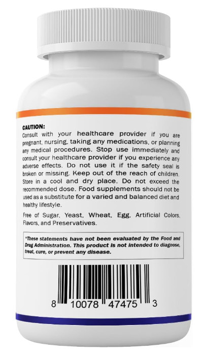 Vitamatic Lithium Orotate 5mg, 240 Veggie Capsules, Non-GMO, Gluten Free.
