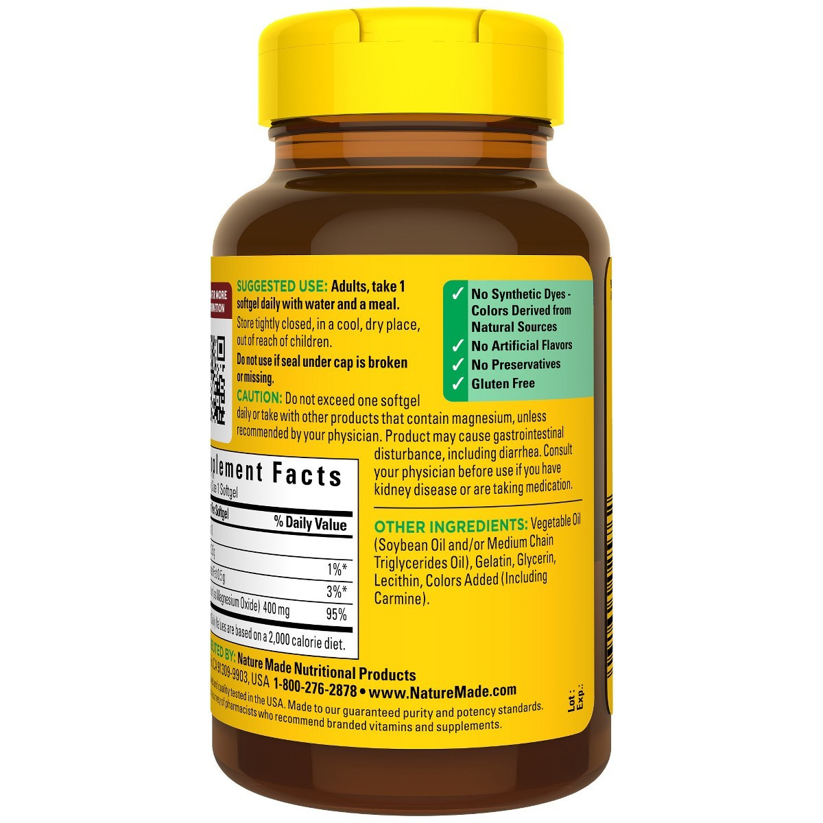 Nature Made Extra Strength Magnesium Oxide 400mg – 60ct