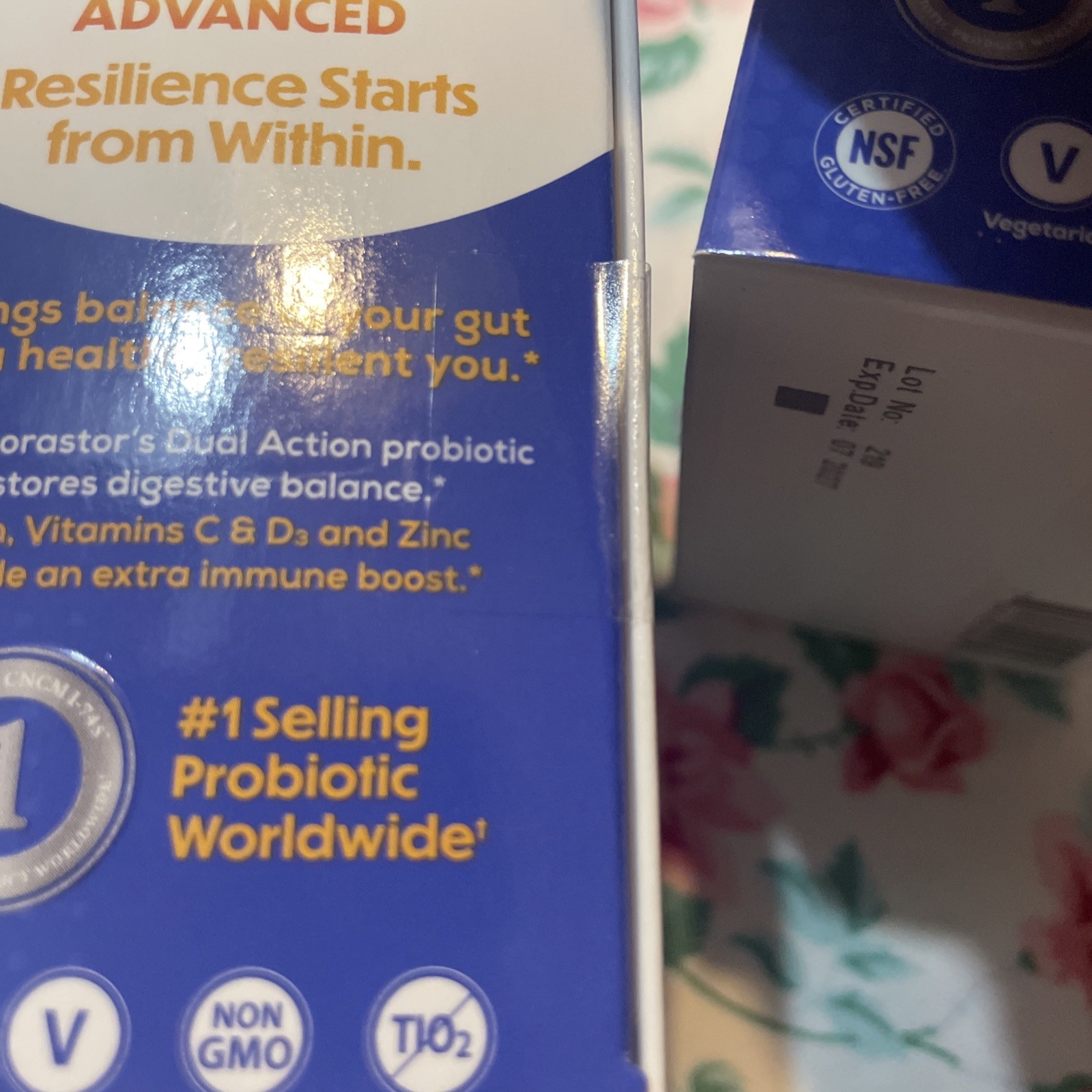 2~Florastor ADVANCED IMMUNITY Probiotic & Immune supplement 30 capsule 7/27