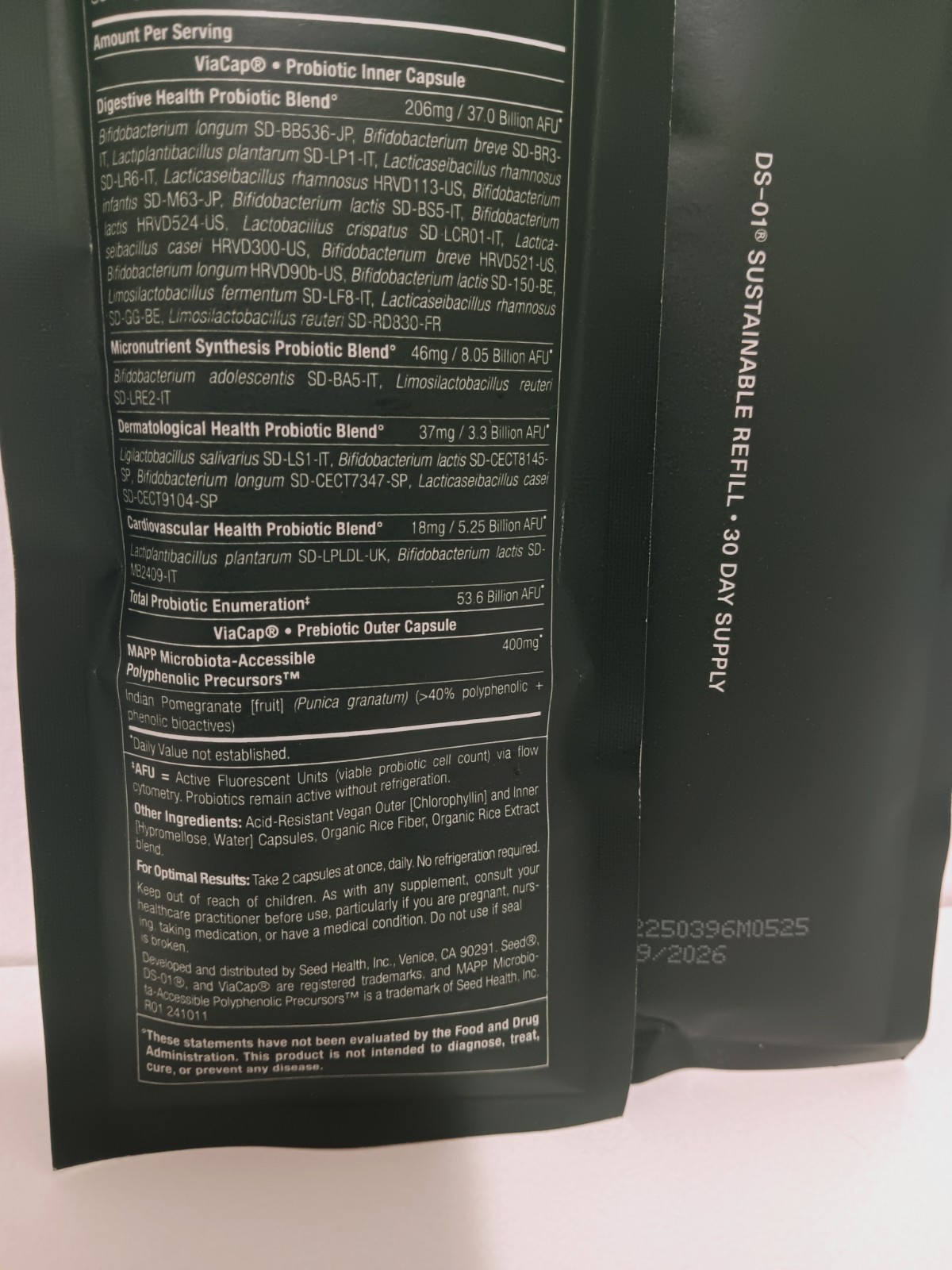 Probiotic DS -01 (30 capsules for Adults (2 Units)- EXP: 09/2026.