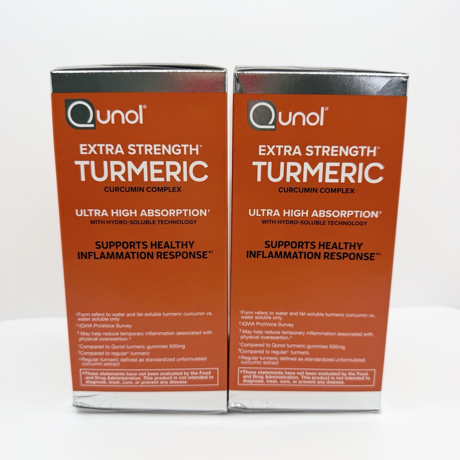 Qunol Extra Strength Turmeric 1000 mg Capsules 2 PACK New Sealed Box Exp 2028
