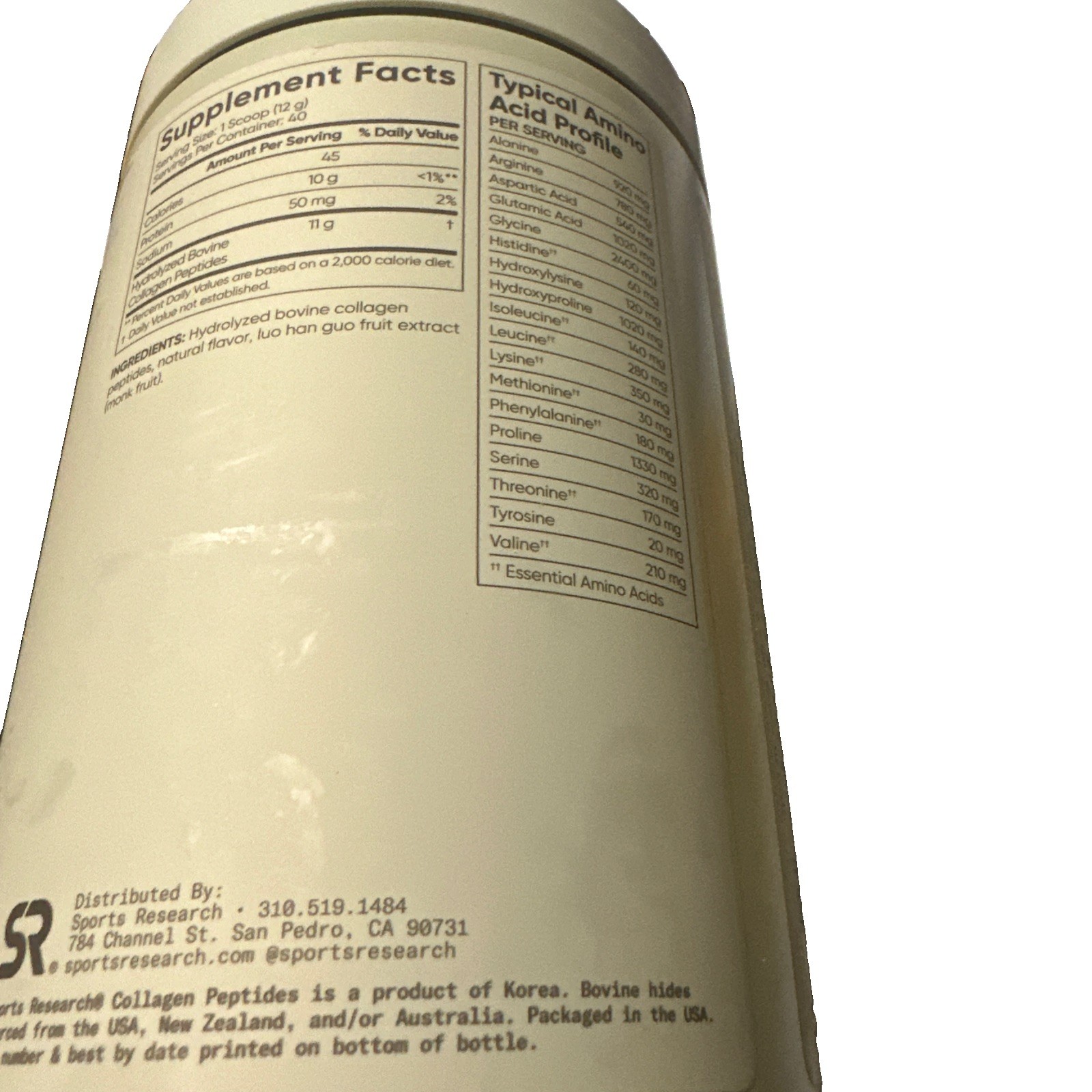 Collagen Peptides – Hydrolyzed Type 1 & 3 Collagen Powder Protein Supplement
