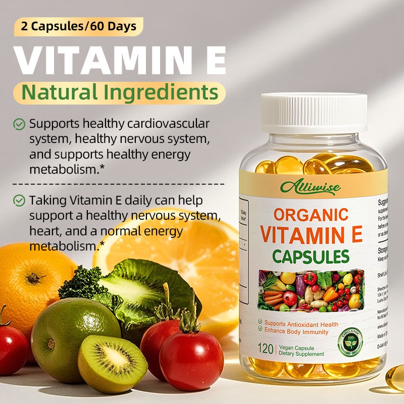 Vitamin E 1000 IU 120 Capsules – Supports Skin, Hair, Immune and Eye Health